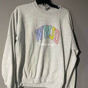 Gray WWJD Crewneck